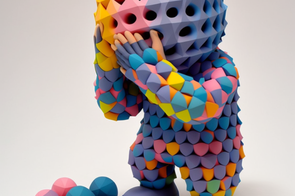 color 3D printed figure
