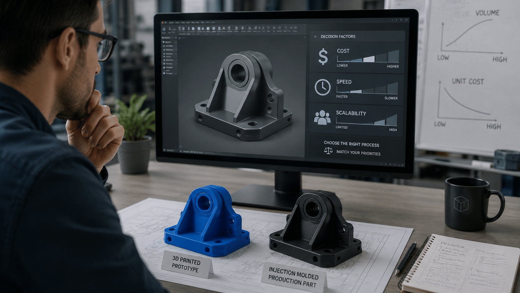 3D Printing vs Injection Molding: Cost & Lead‑Time Comparison